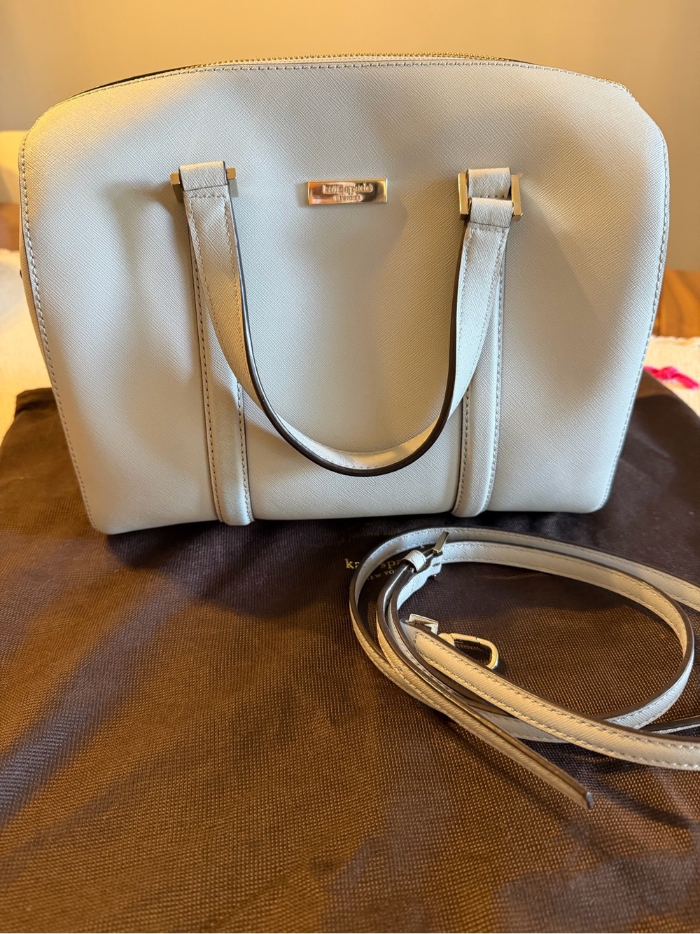 kate spade Newbury Lane Cassie Satchel - light gray